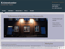 Tablet Screenshot of kristentcenter.dk